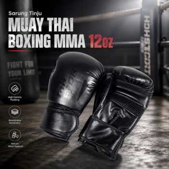 TaffSPORT Sarung Tangan Tinju Muay Thai Boxing MMA Breathable - GP01