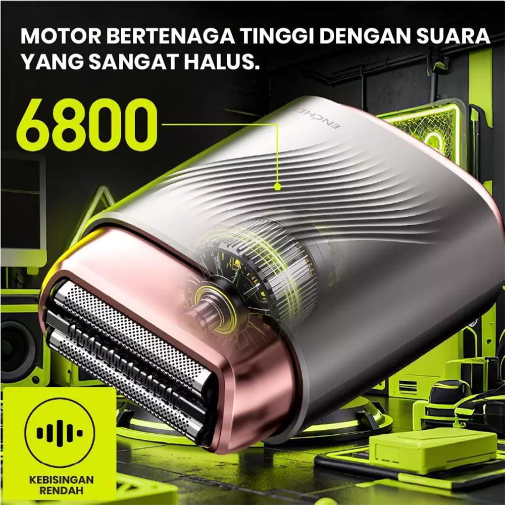 Gambar produk ENCHEN Alat Cukur Elektrik Mini Electric Shaver Triple IPX7 600mAh 5W - MS006 - 5