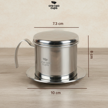 Gambar produk One Two Cups Vietnam Drip Coffee Filter Saringan Kopi Sekrup 250ml 8Q - LC2 - 7