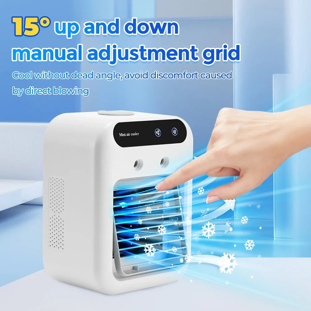 Bnf Kipas Angin Cooler Mini Fan Air Humidifier 25W 1800mAh 500ml - L7 Gambar produk Bnf Kipas Angin Cooler Mini Fan Air Humidifier 25W 1800mAh 500ml - L7 - 7