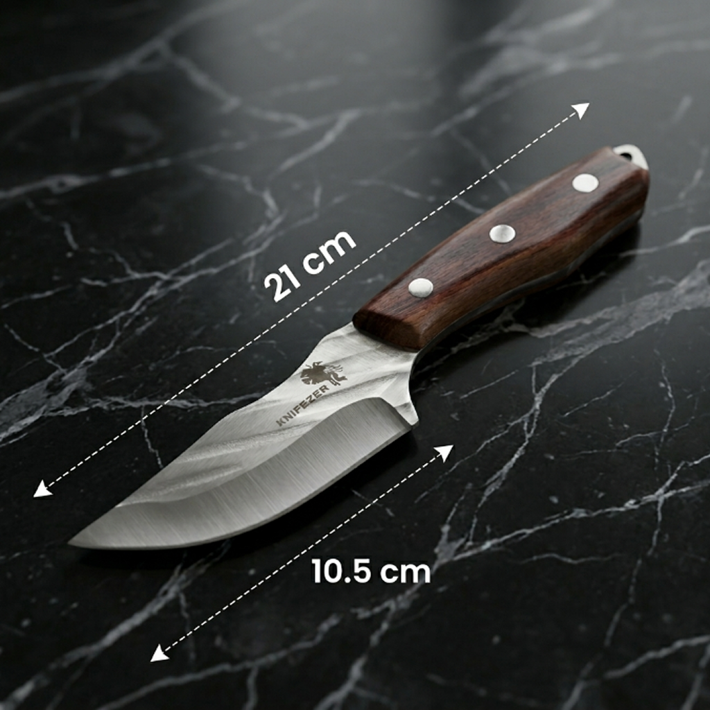 Gambar produk KNIFEZER Pisau Daging Stainless Steel 4Cr13 Forged Butcher Knife - K09 - 7