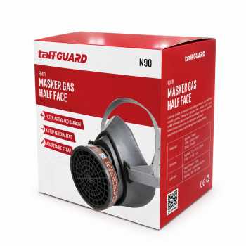 Gambar produk KY Masker Gas Respirator Half Face with Activated Carbon Filter - FD411 - Kemasan