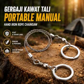 Gambar produk Gmarty Gergaji Kawat Tali Portable Manual Hand Iron Rope Chainsaw - GM33