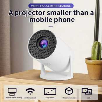 Gambar produk Rotundity Proyektor Mini Portable Android 11 WiFi 480P 150 ANSI - HY200