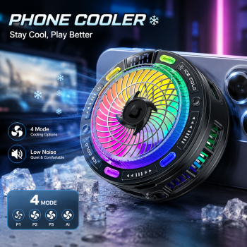 ESSAGER Fan Cooler HP Gaming Magnetic TEC Semiconductor 4 Cooling Mode - K50