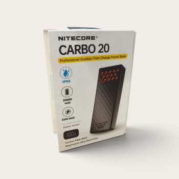Gambar produk NITECORE Power Bank 20000mAh PD QC Carbon Fiber IPX8 Dual Type C 65W - CARBO 20 - Kemasan