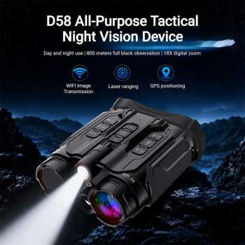 Ponbon Teropong Binocular Telescope Outdoor Night Vision WiFi 18X 6K - D58