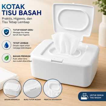 Dess Kotak Tisu Basah Wet Tissue Box Paper with Dustproof Lid - ZJ100