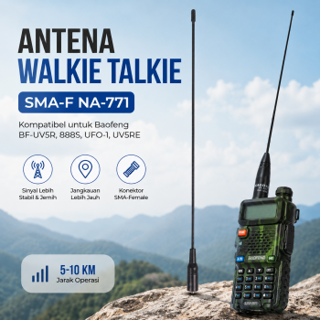Gambar produk Taffware Nagoya Antena Baofeng SMA-F NA-771 BF-UV5R 888S UFO-1 UV5RE