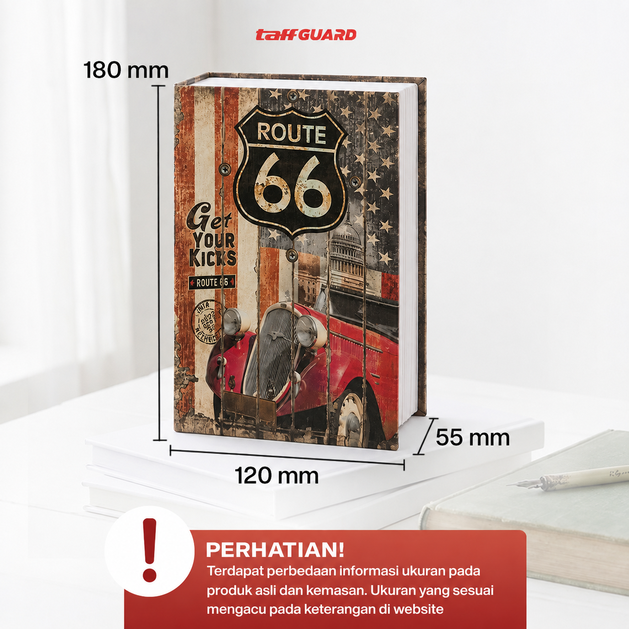Gambar produk TaffGUARD Brankas Buku Novel Password Hidden Safe Box Size S - KB-20P - 6