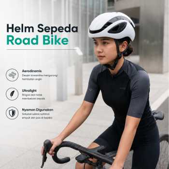 Gambar produk Rabuster Helm Sepeda Road Bike Aerodynamic Bicycle Helmet 18 Air Vent - Z30