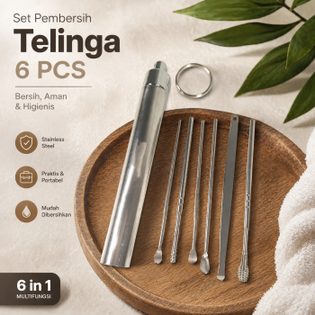 Biutte.co Set Pembersih Telinga Korek Kuping Ear Spoon Tool 6 PCS - BA45