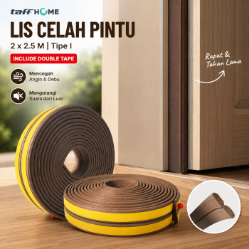 TaffHOME Lis Penutup Celah Pintu Penghalang Debu Door Seal 2x2.5M - ESPV5