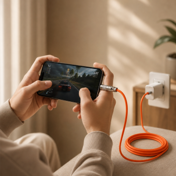 Gambar produk USLION Kabel Charger USB Type C Fast Charging 180 Rotation 2A 1M - USN1M - 6