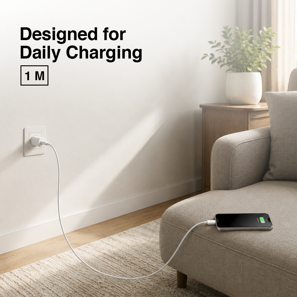 Gambar produk Kabel Charger Lightning to USB Type C Fast Charging 2.22A 1M - V12 - 3