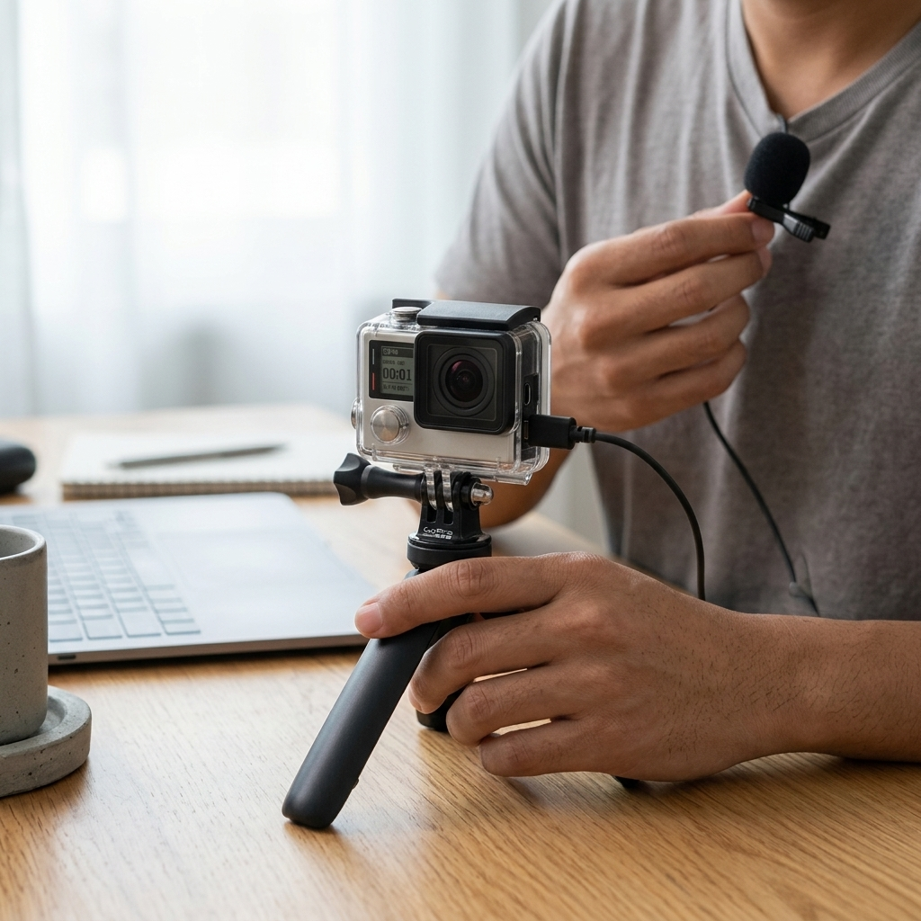 Gambar produk ONLENY Mic Lavalier Mini USB Wired Stereo Microphone GoPro 3/4 - DZ0288 - 5