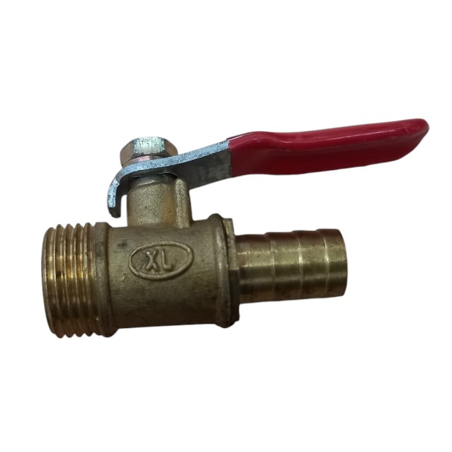 Gambar produk MAX Stop Kran Air Ball Valve Kuningan Nepel Selang Pagoda Brass 3/8 Male 10mm - DN10 - 1