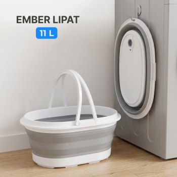 Gambar produk LAZEWING Baskom Ember Lipat Laundry Water Bucket Foldable 11L - B244