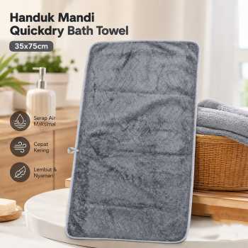 Gambar produk Beiw Handuk Mandi Quickdry Bath Towel Polyester Soft Woven 35x75cm - U0766