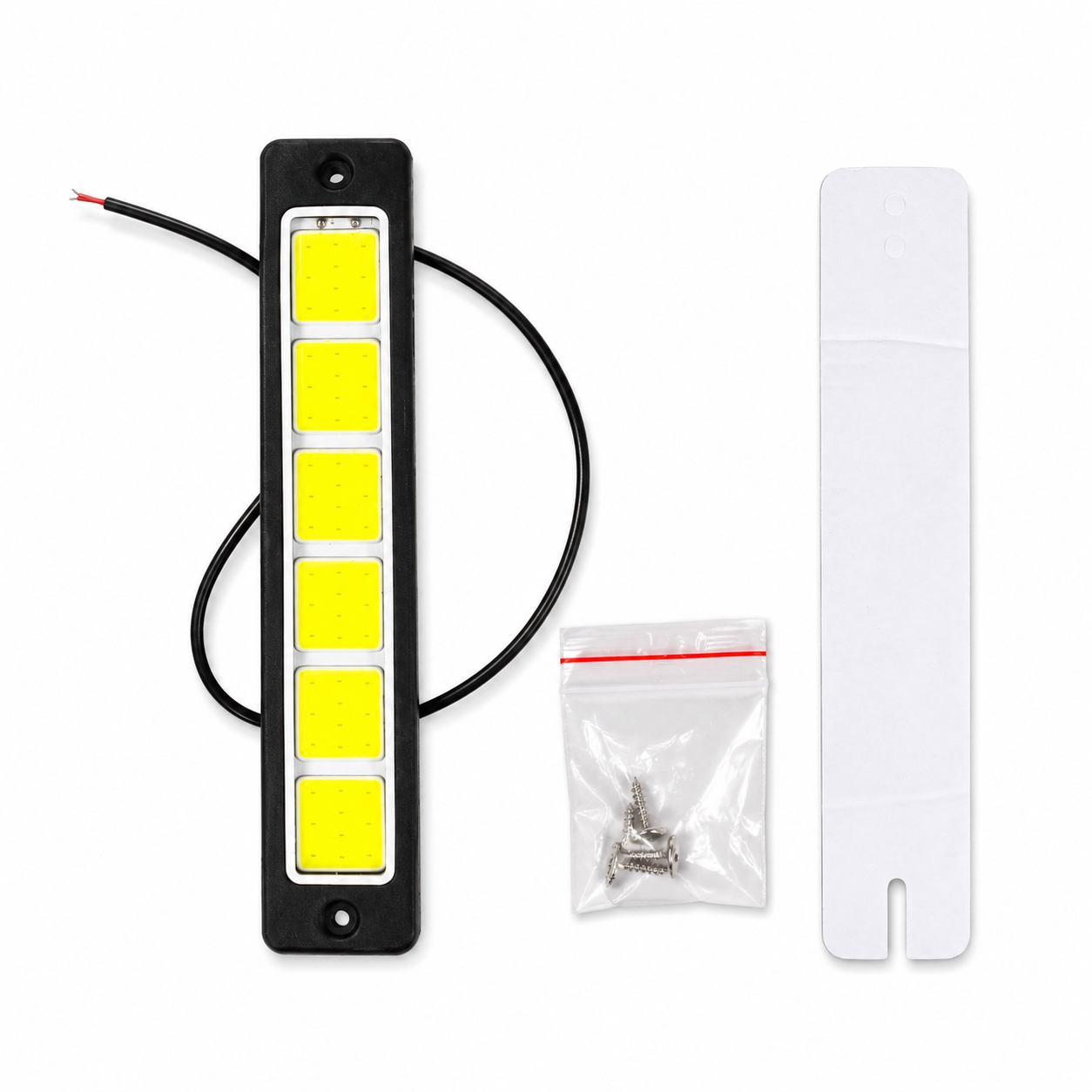Gambar produk Lampu Kabut Mobil COB DRL LED Foglamp Cool White 6000K 6W 12V 190mm - MA357 - 6
