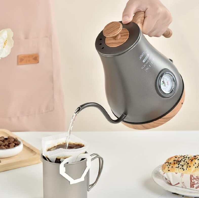 Gambar produk JACAL Teko Listrik Kopi Pemanas Air Leher Angsa Pour Over 800W 1L - GL-2005 - 2
