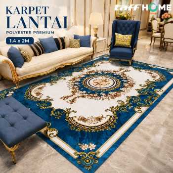 TaffHOME Karpet Lantai Permadani Persian Pattern Polyester 1.4x2M - BQ100