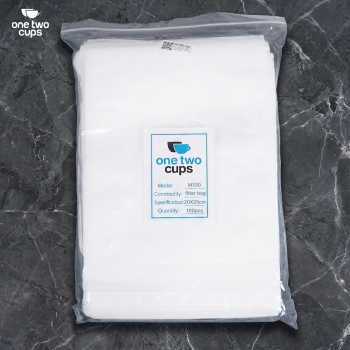 Gambar produk One Two Cups Kantong Teh Celup Kain Saringan Tea Bag Disposable 100PCS 20x25cm - M100 - Kemasan