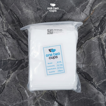 Gambar produk One Two Cups Kantong Teh Celup Kain Saringan Tea Bag Disposable 100PCS 9x10cm - M100 - Kemasan