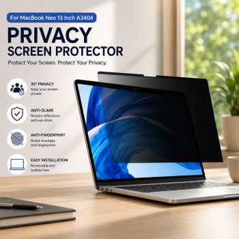 Gambar produk SZE Screen Protector for MacBook Neo A3404 Anti Privacy 13 Inch - FS-P15