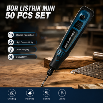 Gambar produk Longsa Bor Listrik Mini Grinder Polishing USB 3 Speed 15000 RPM 700mAh - TY-CM05