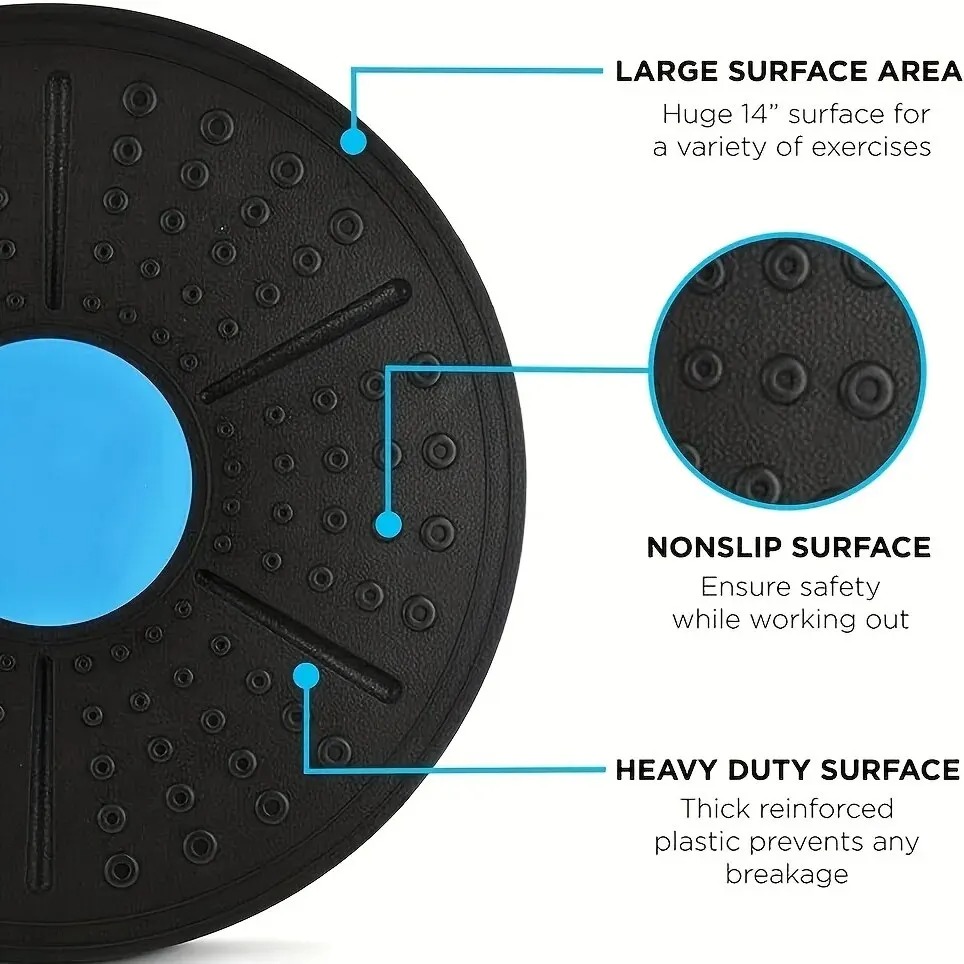 Gambar produk Cloisonne Balance Board Yoga Fitness Wobble Disc Core Anti Slip - WG-10 - 1