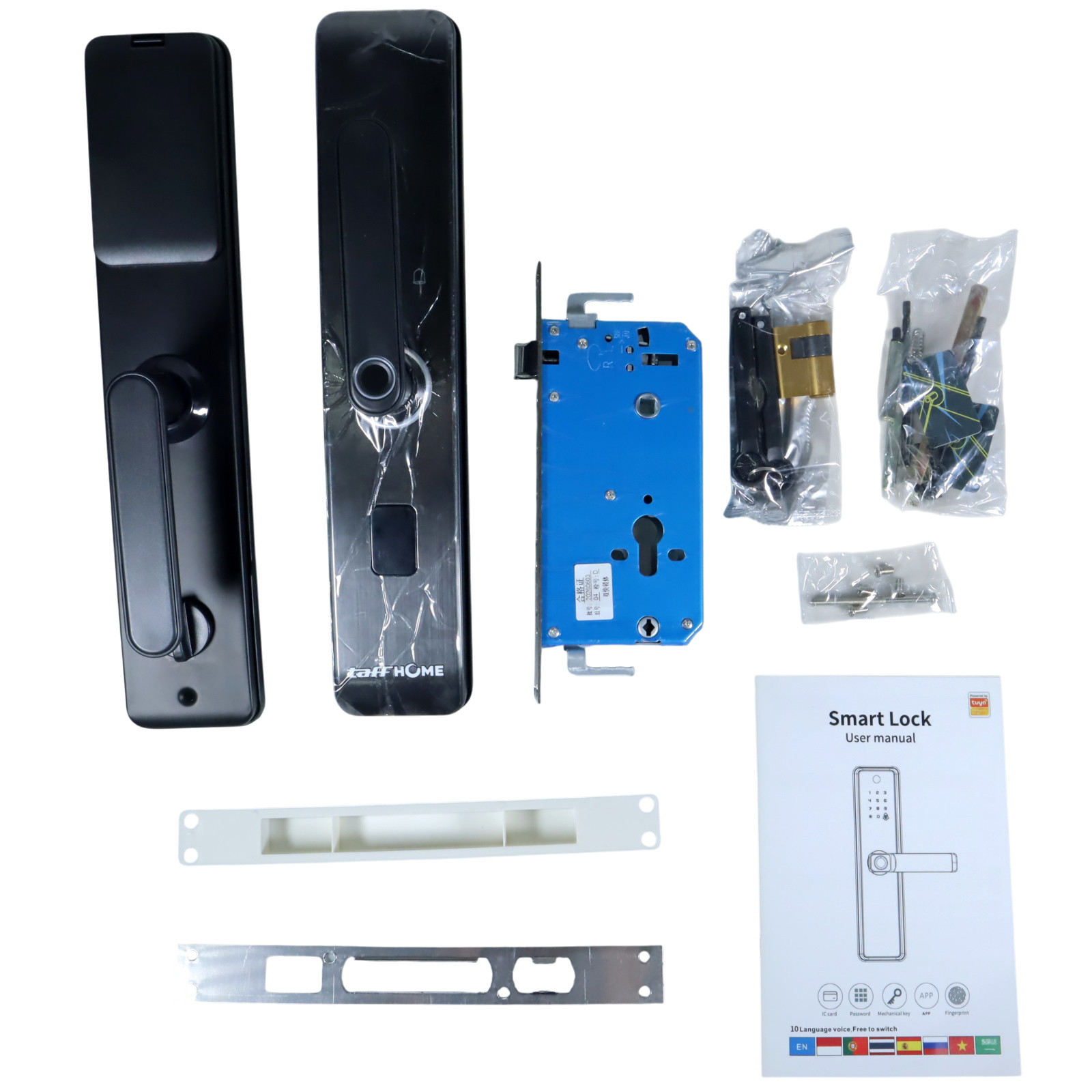 Gambar produk TaffHOME Smart Door Lock Tuya App Bluetooth Fingerprint Password - MJ1S - 7