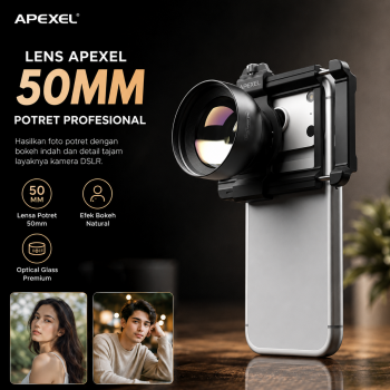 APEXEL Lensa Kamera HP Smartphone Portrait 50mm 2X - APL-PL2X