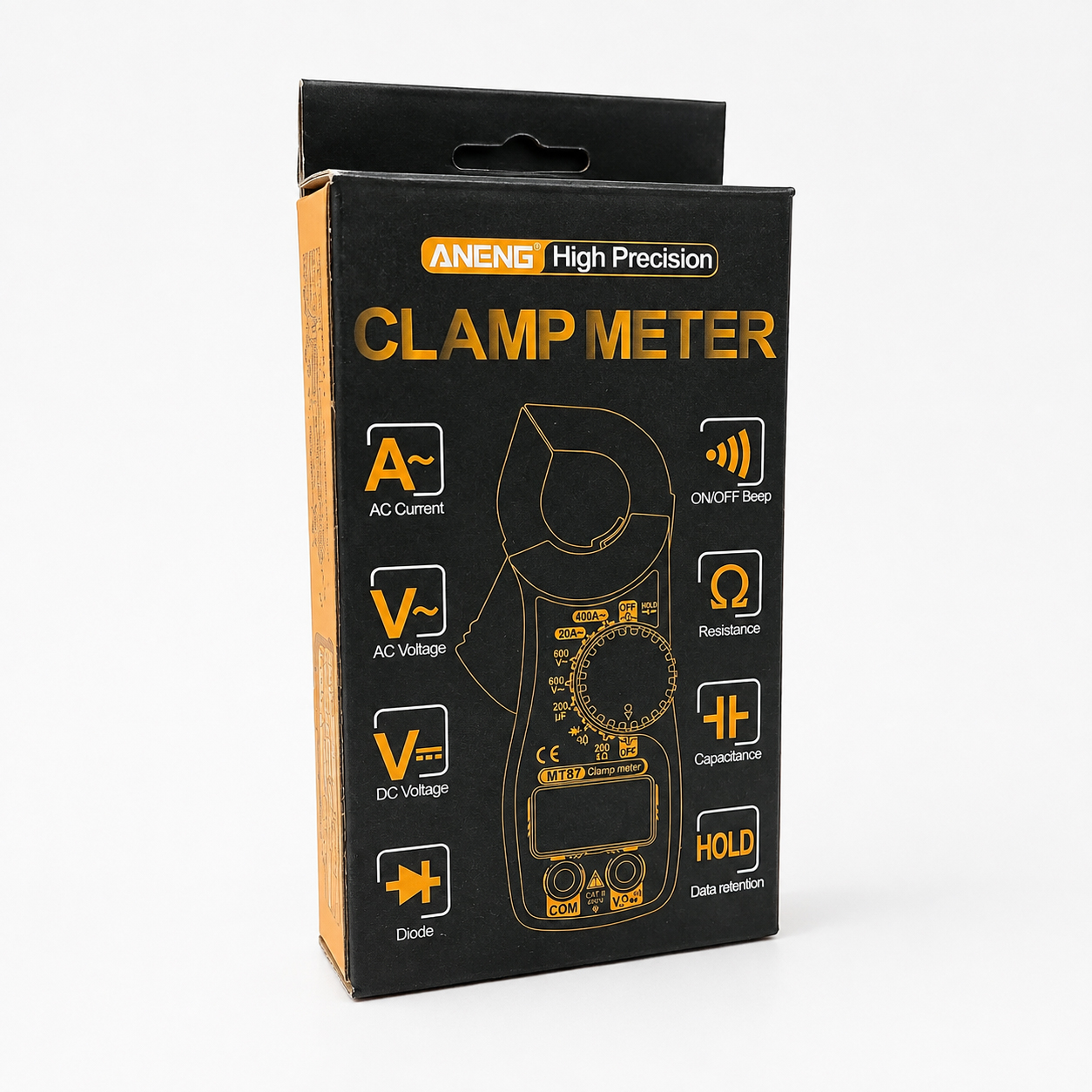 Gambar produk ANENG Digital Multimeter Tang Ampere Voltage NCV Tester Clamp 600V - MT87 - Kemasan