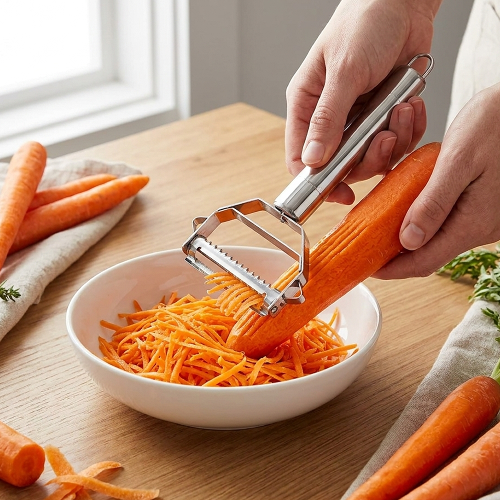 Gambar produk KNIFEZER Pisau Pengupas Buah Sayur Peeler Multifunction - YYC770 - 6