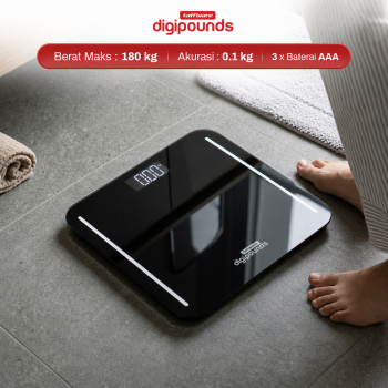 Taffware Digipounds Timbangan Badan Digital Scale Battery 0.1 kg 180kg - B7089