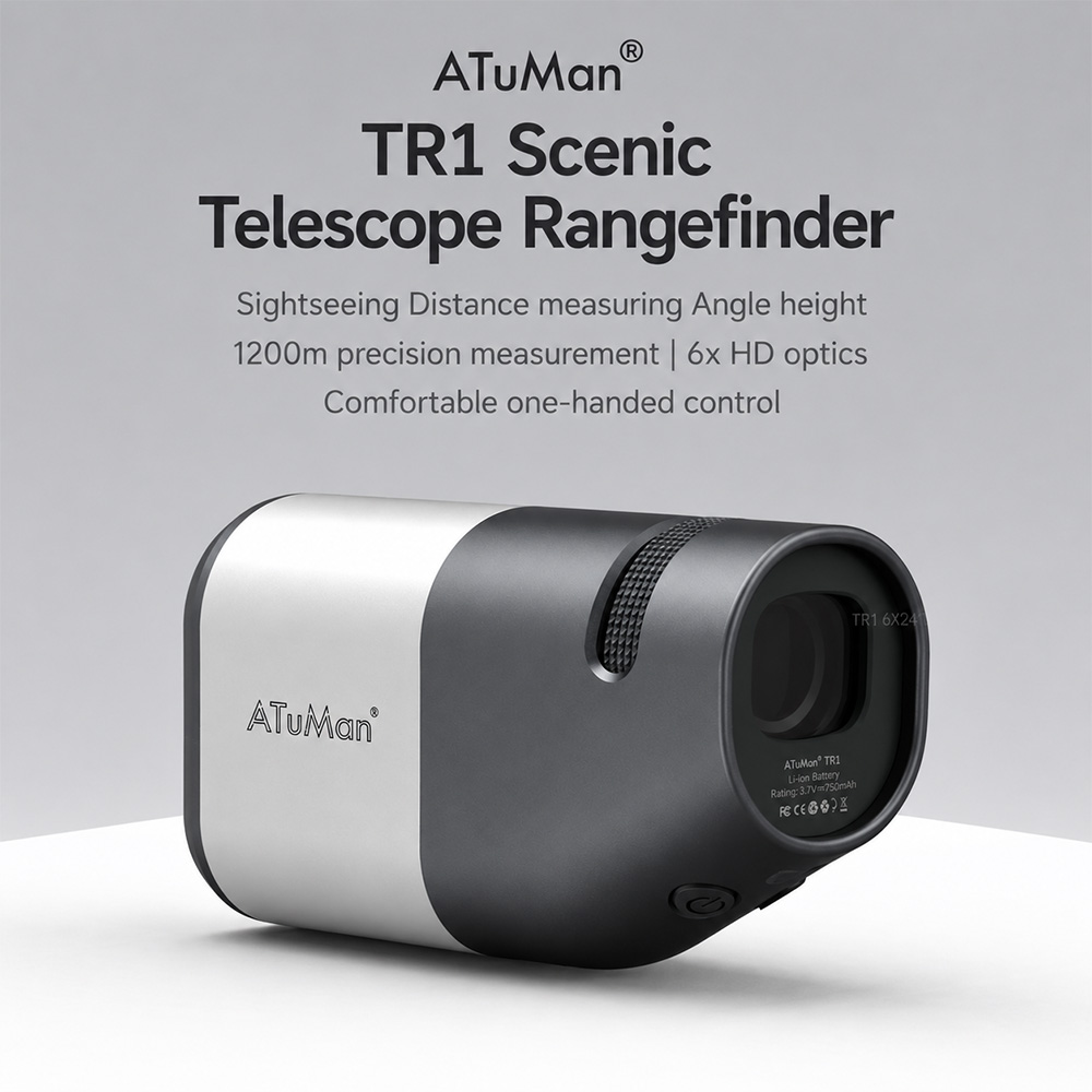Gambar produk ATuMan Duka Teropong Monokular Telescope Laser Golf Range Finder 1200M - TR1 - Utama