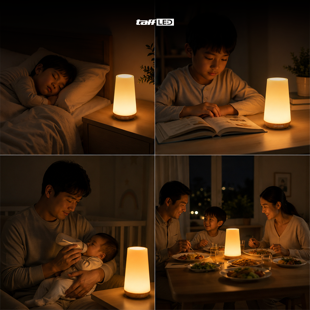 Gambar produk TaffLED Lampu Tidur Table Lamp LED Rechargeable 1200mAh RGB 1.6W - XTZ-5A - 5