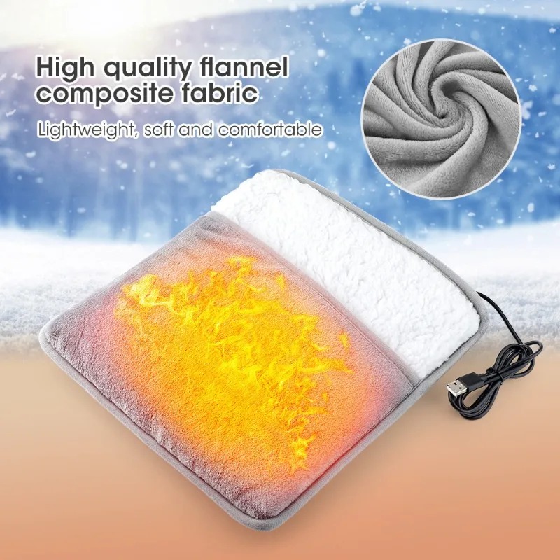 Gambar produk DRAYA Penghangat Kaki Elektrik Electric Heated Foot Warmer Pad USB - JR66 - 2