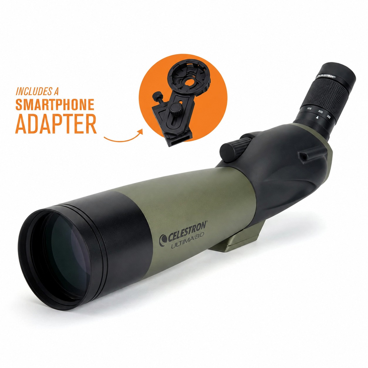 Gambar produk CELESTRON Ultima Teropong Bintang Astronomical Telescope 20-60x80mm - 52250 - 6