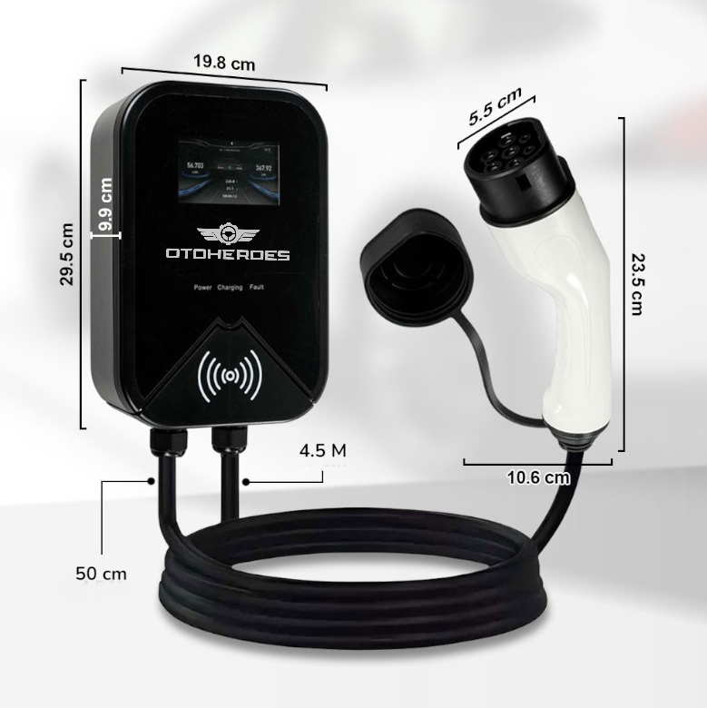 OTOHEROES Charger Mobil Listrik EV Swipe Card Type2 Female AC Charging 16A 11kW 3 Phase - PG01 Gambar produk OTOHEROES Charger Mobil Listrik EV Swipe Card Type2 Female AC Charging 16A 11kW 3 Phase - PG01 - 7