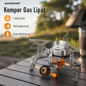 TaffSPORT Kompor Gas Portable Lipat Outdoor Ultralight Camping Stove - WSS-207