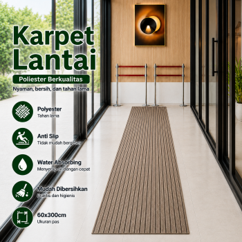 DATOPER Karpet Lantai Anti Slip Water Absorbing Floor Mat 60x300cm - BQ100