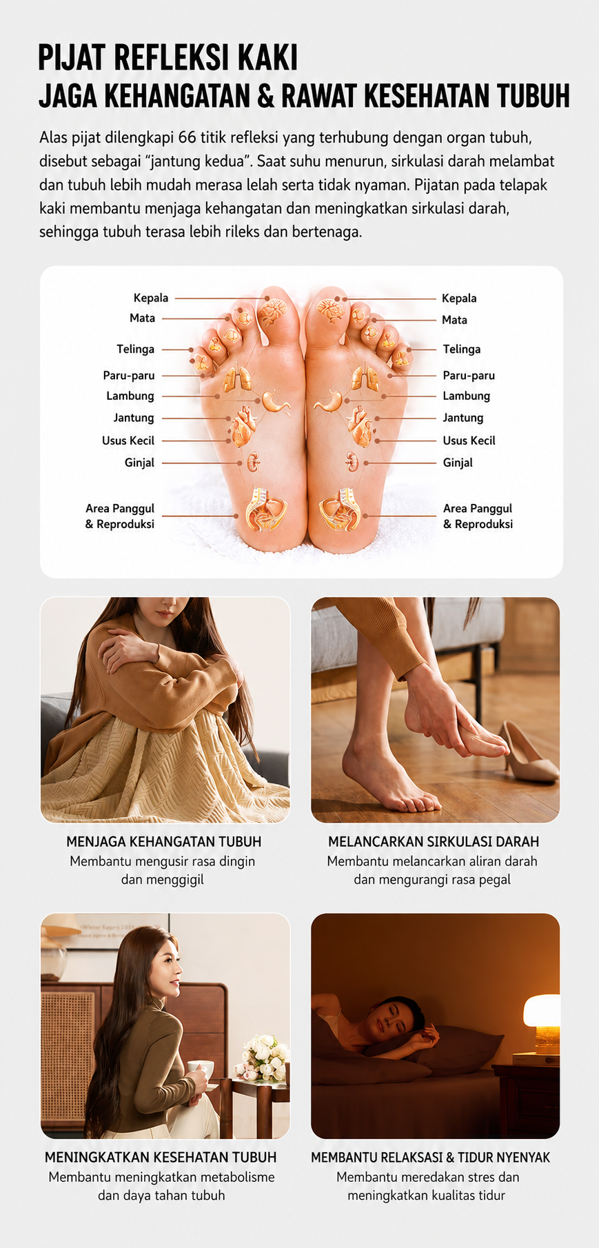 Gambar produk HITH Alat Pijat SPA Kaki Intelligent Foot Bath Massage Heating - YMZ-X6 - 8