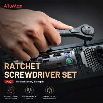ATuMan 40in1 Ratchet Wrench Screwdriver Set Obeng Magnet Extendable - RS2