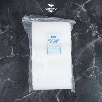 Gambar produk One Two Cups Kantong Teh Celup Kain Saringan Tea Bag Disposable 100PCS 10x15cm - M100 - Kemasan