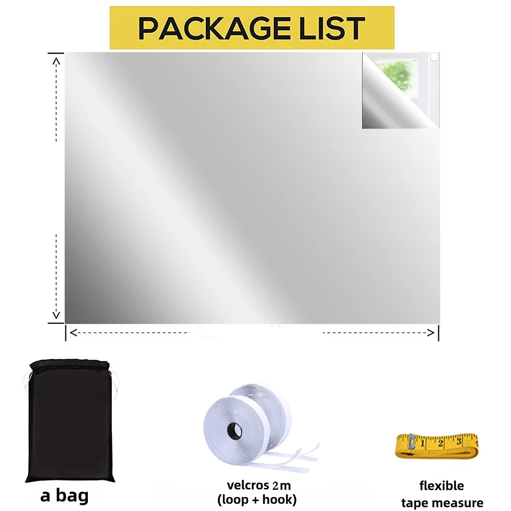 Gen Tirai Jendela Blackout Curtain Window Film Anti UV Velcro 1.95x2M - AF5 Gambar produk Gen Tirai Jendela Blackout Curtain Window Film Anti UV Velcro 1.95x2M - AF5 - Kemasan