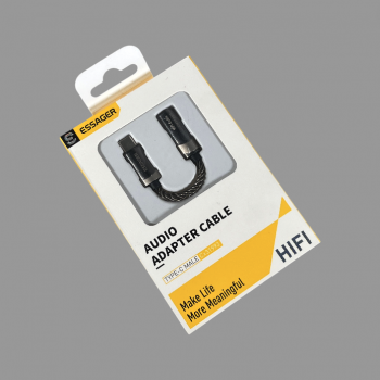 Gambar produk ESSAGER DAC Adaptor Audio HiFi OTG USB Type C to 3.5mm CX31993 - ES-YP29 - Kemasan