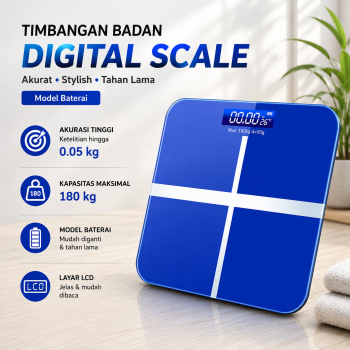 LIFEHOOD Timbangan Badan Digital Scale 0.05kg 180kg - SC-08