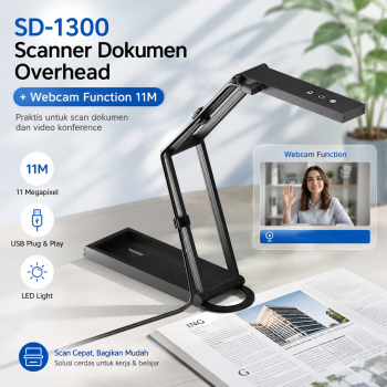 NETUM Scanner Dokumen Buku Overhead Portable Webcam A3 A4 11MP - SD-1300